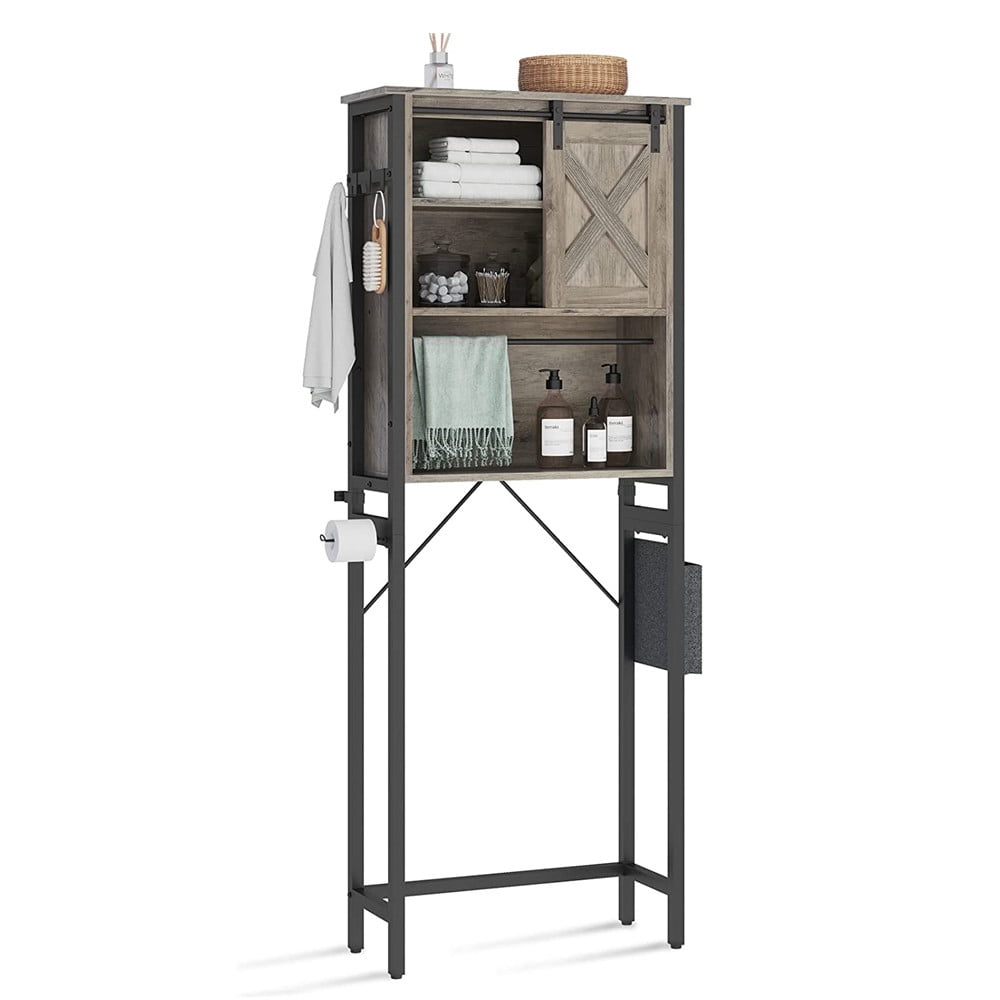 Over The Toilet Storage Farmhouse Over Toilet Bathroom