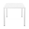 thumbnail image 3 of Pangea Home Miami Moderne Cadre en Aluminium Patio Table à Manger en Blanc, 3 of 5