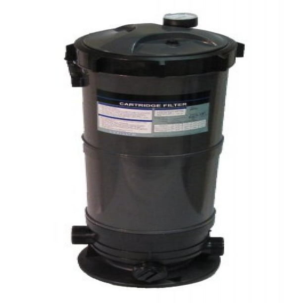 Cartridge Filter System with Pressure Gauge for Swimming Pools 120SF