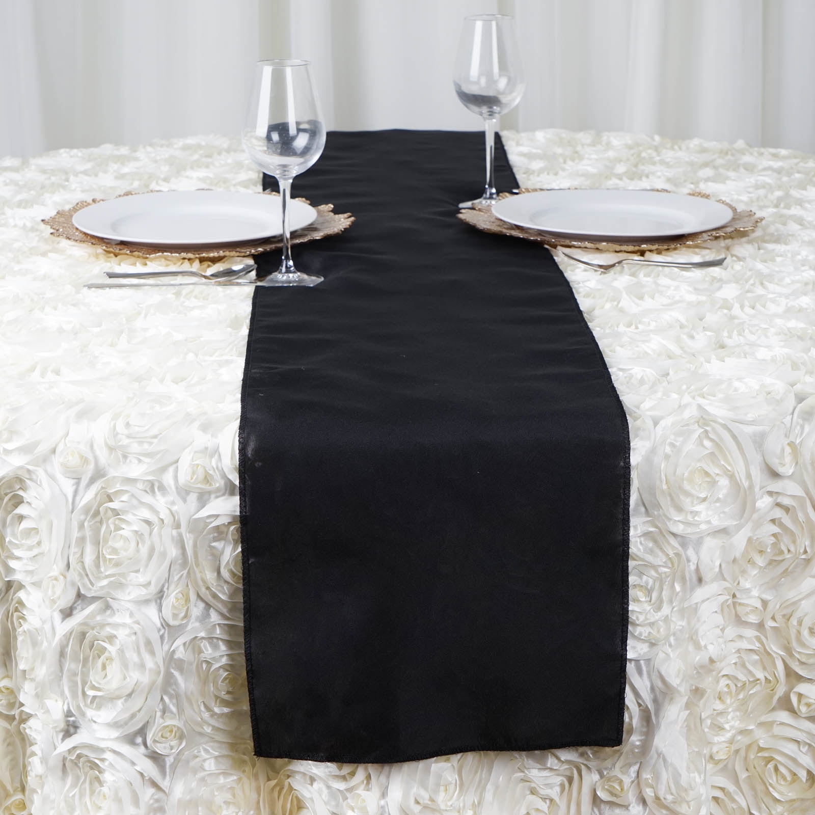 5PCS Polyester Runner 12x108" Table Top Wedding Catering Party Decorations 