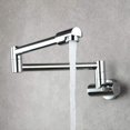 thumbnail image 1 of Mezclador De Cocina Abatible Grifo De Pared, Mezclador De Fregadero De Cocina Caño Multifunción Grifo De Agua Fría Grifos De Cocina Giratorios 360-Cromo, 1 of 5