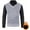Dark Gray, variant on Men's V Neck Knit Sweater Vest Long Sleeve Layered Look Casual Office Pullover