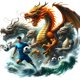 thumbnail image 1 of Kit 5D DIY Con Dragón Y Fútbol ​​40 X 40 Cm, 1 of 9