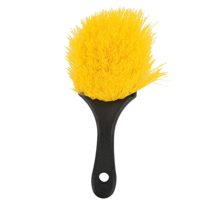 Wheel Washing Tool, Ergonomic Universal Wheel Brush For Truck Trailer Motorhome RVs Yellow
