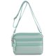 thumbnail image 2 of Bolsa bandolera de nailon con múltiples bolsillos para mujer pequeño de hombro para viaje (azul aguamarina) Tmvgtek Para estrenar, 2 of 4