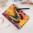 thumbnail image 4 of Spiral Notebook,Double-Wire Spiral College Lined Journal Notebook for Study and Notes,100 Pages,5.71x 8.26 in - Butterfly with a Dynamic Colorful Background, 4 of 7
