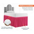 thumbnail image 2 of SGI Bedding Dorm Room Bed Skirt | Twin XL 36" Ruffled Microfiber Bed Skirt | Fade Resistant, Wrinkle Free, Anti-static, Decorative, Extra Storage Space, Clutter-Free | Hot Pink, 2 of 8