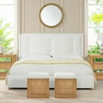 thumbnail image 2 of Miramar King Cushion-Back Headboard Platform Bed - No Box Spring & Modern Style, 2 of 8