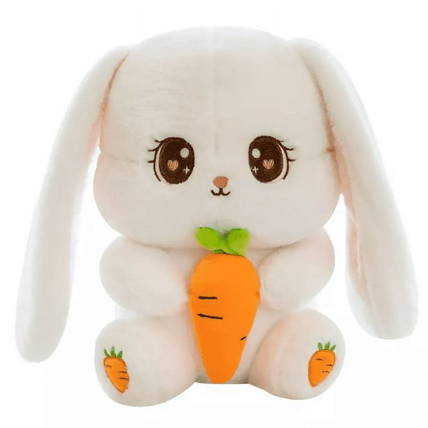 Almohada linda del tiro del juguete de la felpa del conejo del rábano que abraza