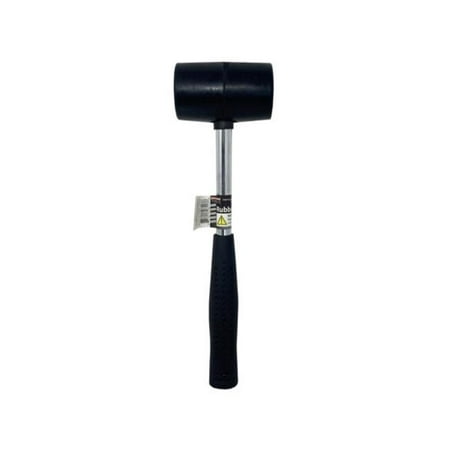 

Kole Imports GE743-24 10.25 in. 10 oz Rubber Hammer with Ergonomic Handle - Pack of 24
