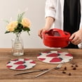 thumbnail image 7 of Pot Holders Trivets Set Cotton Potholders Set, Hot Pads Set of 2, Summer Strawberry Hot Pot Trivets One 9.45 Inch and One 7 Inch Home Decor Gifts, 7 of 7
