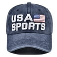 thumbnail image 2 of CYiJun American Flag Hat for Men Women,Funny Adjustable Cotton Embroidered Distressed Baseball Cap, 2 of 5