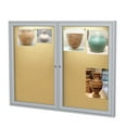 thumbnail image 2 of Ghent's Wood 36" x 48" 2 Door Enclosed Bulletin Board in Natural, 2 of 5