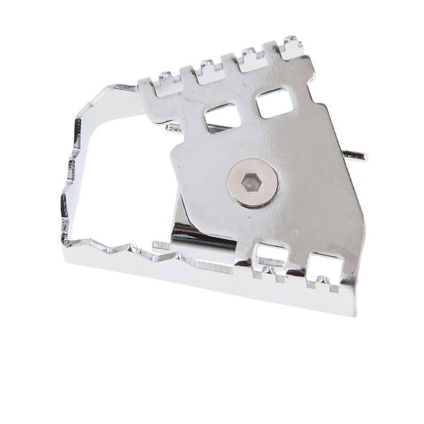 Material posterior del acero inoxidable del suplemento de la ampliadora del pedal para F700/F800GS Plata