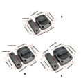 thumbnail image 2 of Metal Rotating Bolt Latches Multipurpose Rotating Bolt Latches for Enhances Door Security Suitable for Pet & House Use, 2 of 8