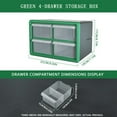 thumbnail image 1 of BTOER Plastic Drawer Parts Box Cabinet hardware Component Storage Wall Mount organizer, 1 of 9