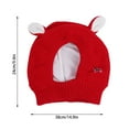 thumbnail image 3 of STGRGFHY Red Dog hats for small dogs,dog winter hat,dog ear muffs,Dog Ear Muffs Noise Protection Knitted Hats Pet Neck Ear Warmer for Winter Knitted Cap for Anxiety Calm Down for Dog Cat, 3 of 8