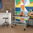 thumbnail image 2 of COSCO Outdoor Living(tm) Outdoor and Indoor Folding Serving Cart with Wheels and 2 Shelves, Gray, 2 of 11