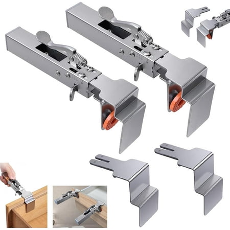 Adjustable Drawer Fixing Clamp Cabinet Hardware Jig Tool Universal Drawer Installation Clamps Drawer Front Installation Clip for Easy and Fast Drawer Front Panel Installation (2pcs)