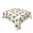 thumbnail image 2 of Wukai Cute Little Bee Waterproof Tablecloth for Kitchen Dining, Fits Square Tables for 2-4 Seats -60"x60", 2 of 7