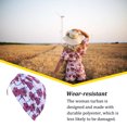 thumbnail image 1 of Turban pour Femmes Polyester Réutilisable Lavable Pliable Capuchon Décoratif Intérieur Turban Conçu et Extérieur Bonnet de Travail Floral Blanc, 1 of 7