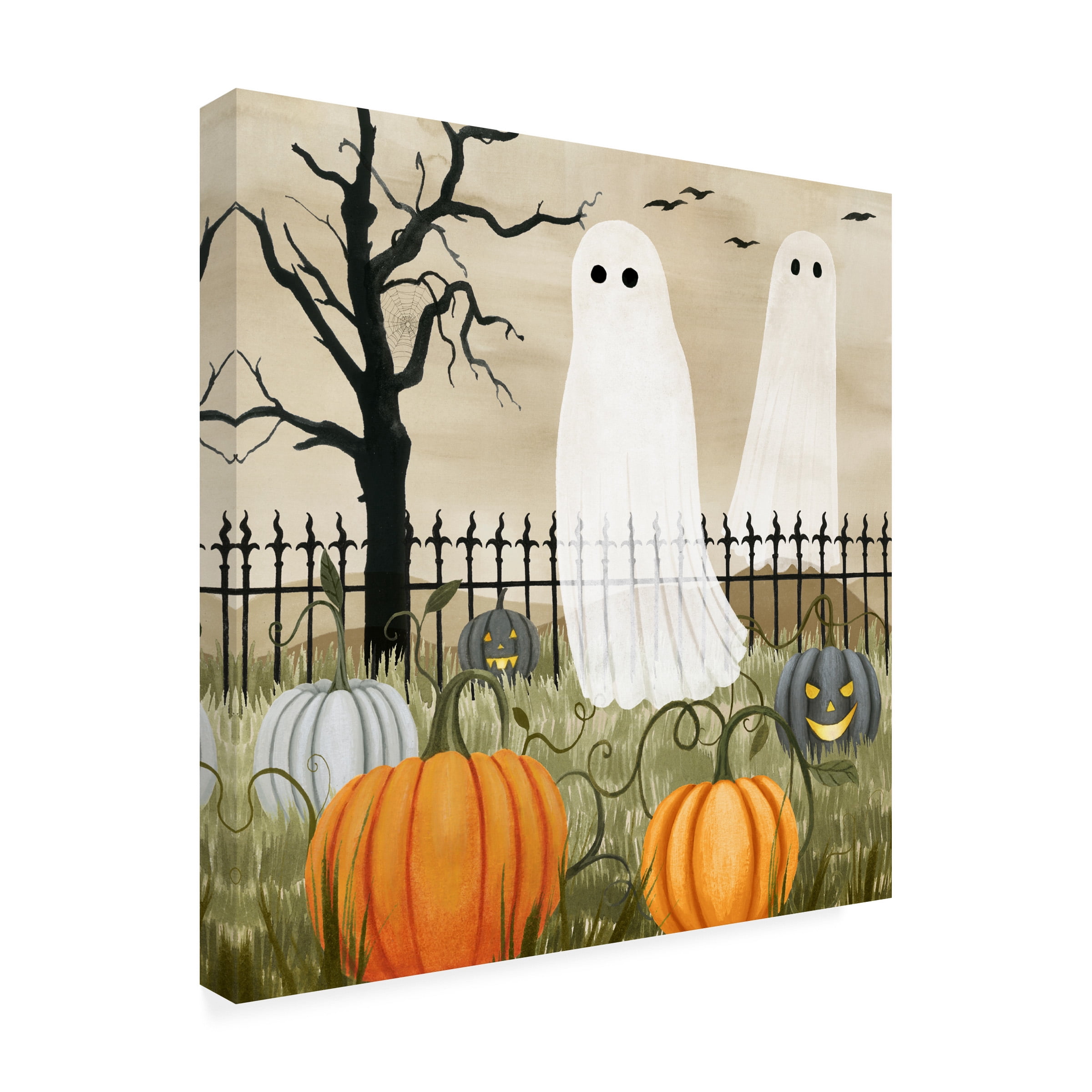 Grace Popp 'Haunted Pumpkin Patch I' Canvas Art