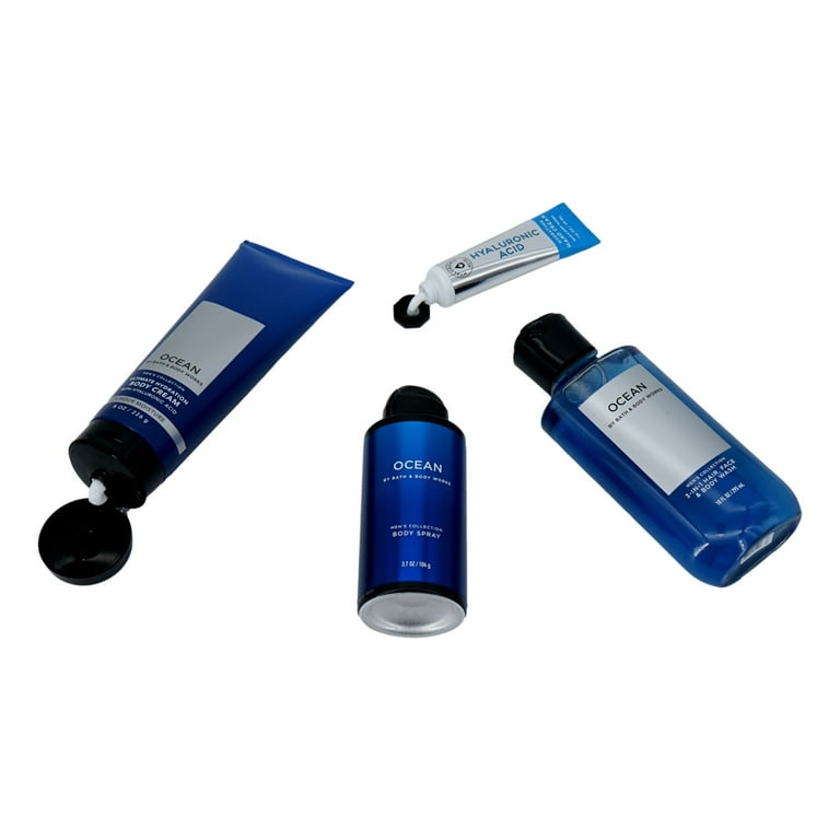 新品 バスアンドボディワークス メンズコレクション OCEAN 3点セット Ocean Men's Collection 4 Pack: 3-in-1 Hair, Face, Body Wash