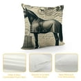 thumbnail image 4 of COMIO Square Pillow Cover - Decorative Throw Pillowcase, Farmhouse Horse, Suitable for Couch, Sofa, Bed,, 4 of 5
