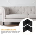 thumbnail image 3 of LABSERRON 12Pcs Furniture Leg Foot End Pads Rubber Triangular Covers for Home, 3 of 10