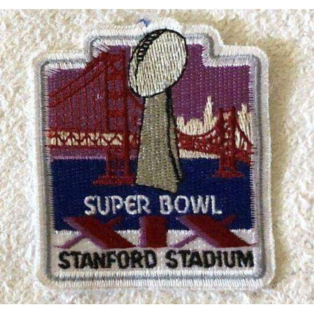 Super Bowl 19 authentic embroidered logo patch (San Francisco 49ers win)