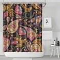 thumbnail image 2 of 72" x 84" Hotel Style Paisley Shower Curtain Elegant Chic Aesthetic Vintage Floral Machine Washable Bathroom Decor, 2 of 5