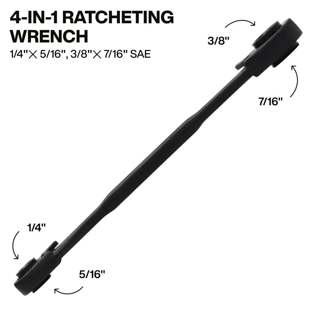 Klein Tools 4 In 1 Ratcheting Wrench Small