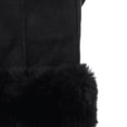 thumbnail image 3 of Isotoner Women's Microfiber Glove with Faux Fur Cuff in Black, 3 of 4