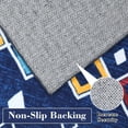 thumbnail image 4 of HOMERRY Rug 6' x 9' Area Rug for Living Room Boho Abstract Geometric Washable Bedroom Non-Slip Carpet for Home Decor, Navy Blue, 4 of 6
