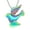 Rainbow, variant on Peace Dove Urn Necklace Stainless Steel Pet Cremation Pendant Necklace Memory Ashes Keepsake Jewelry