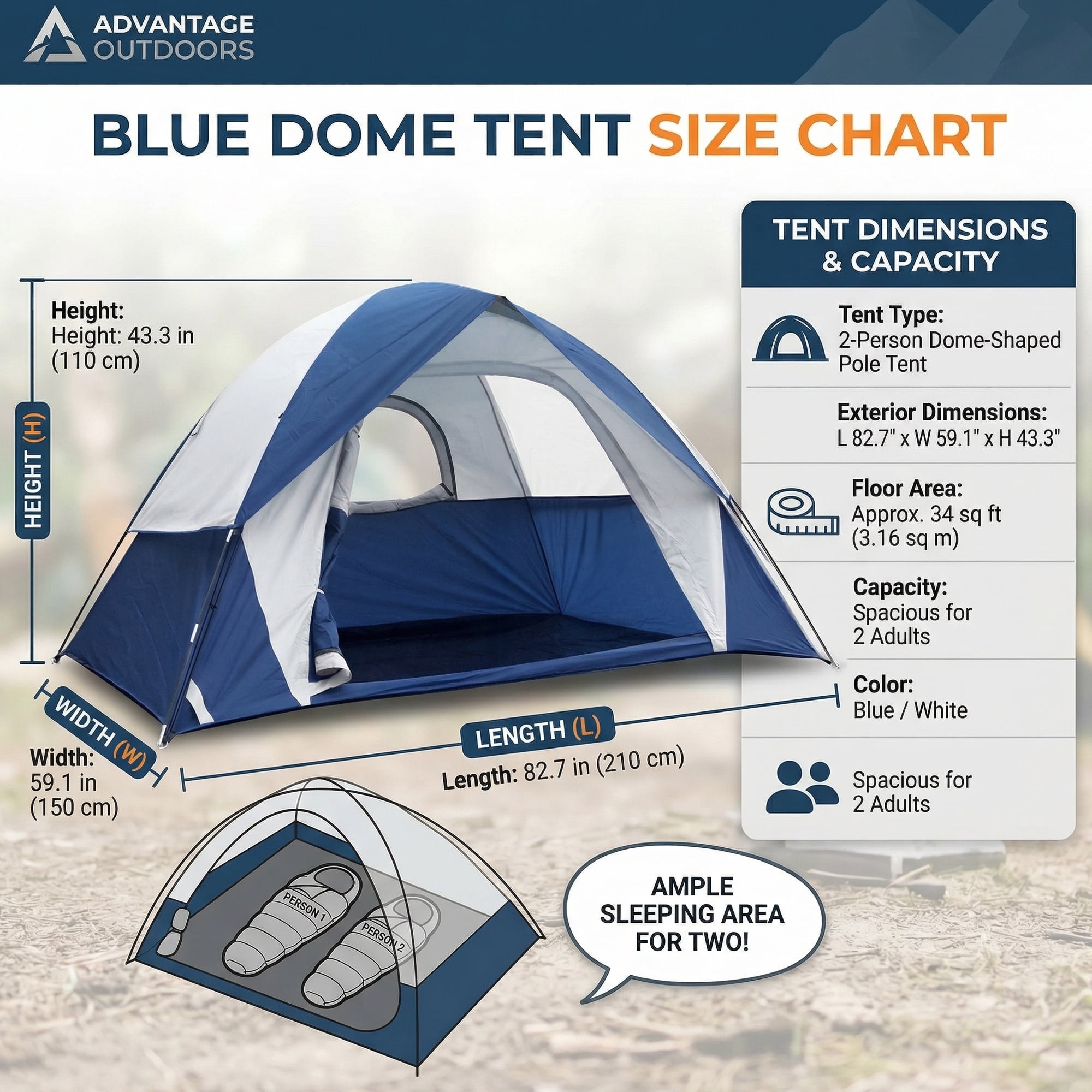 XL Outdoor Camping Tents Ultra-Lightweight and Portable for 2-Person  Outdoor Camping Festivals Backyard Hiking  Backpacking