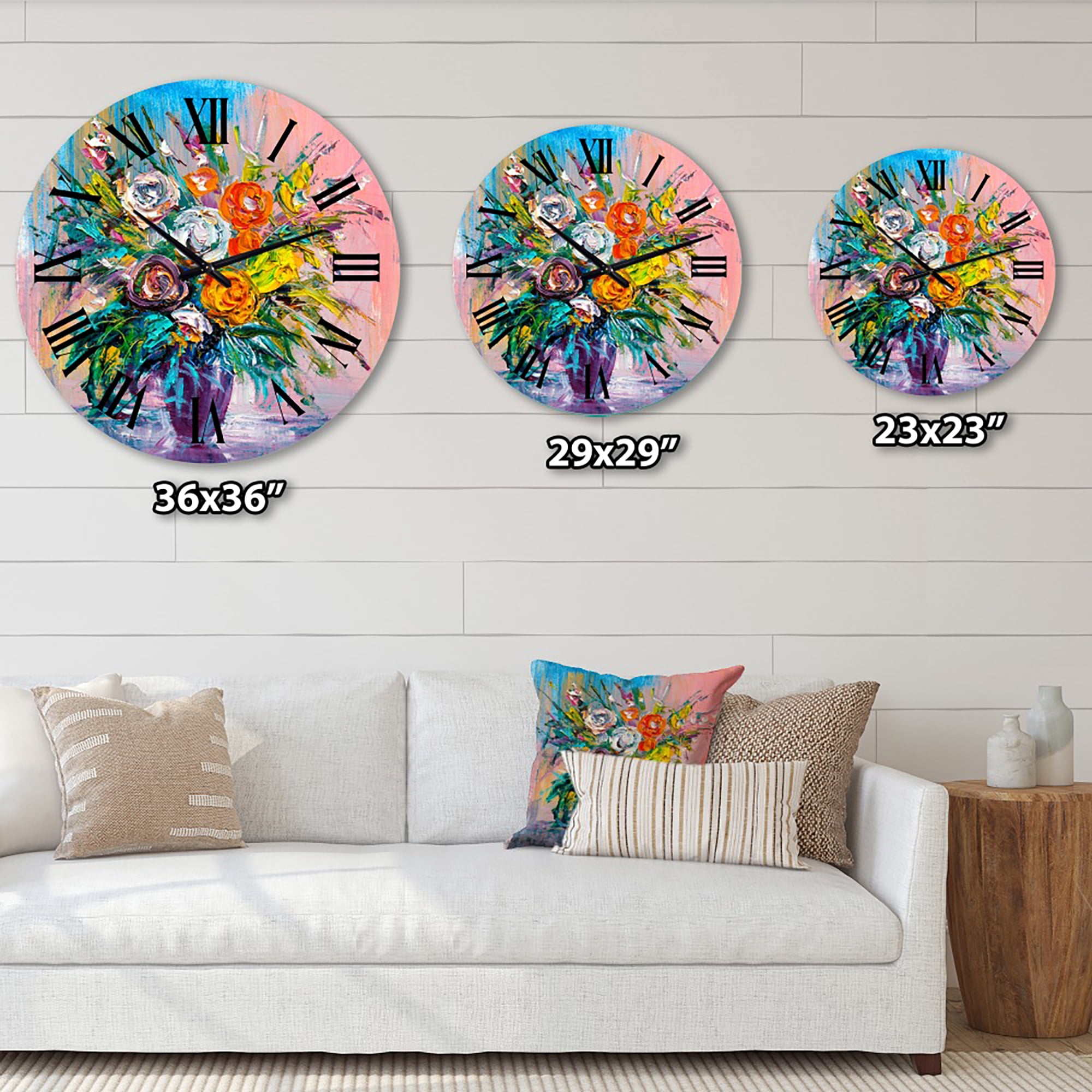 Designart 1 in Quartz Traditional Wall Clock