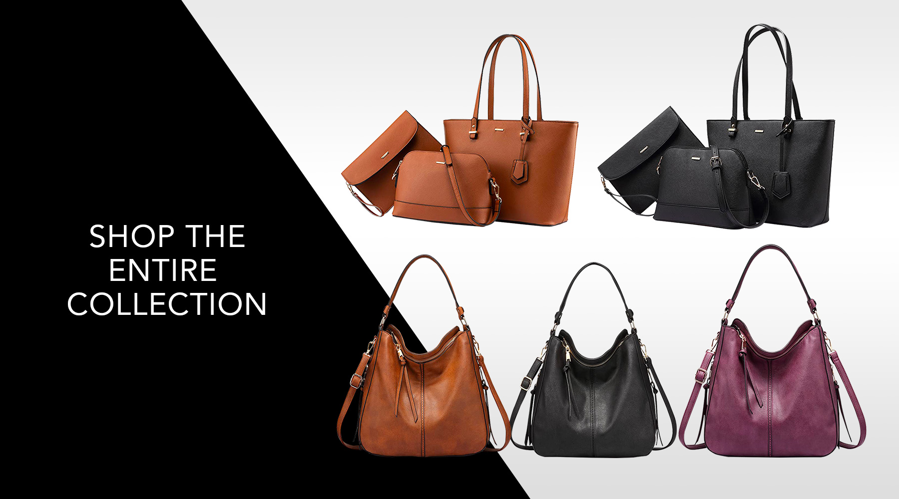 Hobo Bag for Women PU Leather Purses Handbags Shoulder Bag Crossbody ...