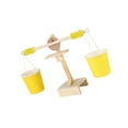 Sarasara 1PC Wood DIY Balance Scale Science Toy Scientific Balancing