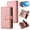 Pink, variant on TECH CIRCLE Wallet Case For OnePlus Nord N200 5G,PU Leather Zipper Handbag Purse Flip Cover Kickstand Folio Women Case with Card Slots Holder Wrist Strap for Oneplus Nord N200 5G 6.49" 2021,Pink