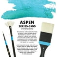 thumbnail image 2 of Princeton Series 6500 Aspen Synthetic Brush - Size 8, Short Angle Bright, Long Handle, 2 of 7