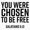 1pcs, variant on Chosen To Be Free Galatians Liberty Scripture Verse Vinyl Sticker
