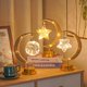 thumbnail image 5 of 1pc Lámpara de Arte en Hierro con Cuerda de Cáñamo y Estrella y Luna LED Adecuada para Fiestas Festivas, Luz de Mesa para Dormitorio Hogareño Modelando Ambiente,, 5 of 10