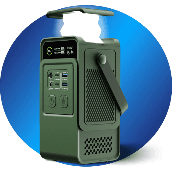 200W watt Portable Power Bank Station (60,000mAh), 192Wh UPS LiFePO4 Battery, 200W Solar Generator, for Outdoor Camping, Traveling, and Emergencies,same to c300 dc