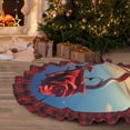 thumbnail image 5 of Sigee Sunset Rose Elegance for Christmas Decoration Tree Skirt Christmas Plaid Tree Skirt,Christmas home decor Holiday Tree Skirt Fits TChristmas Tree-36", 5 of 6
