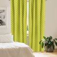 thumbnail image 3 of Ambesonne Abstract 4-Panel Curtains, Summer Modern Creative, 56"x63", Yellow Green and Sea Blue, 3 of 4