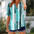 thumbnail image 4 of Blczomt Y2K Women Blouses Lightweight Tunic Green Tops Button Cute 2026,XL, 4 of 5