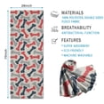 thumbnail image 2 of Dog Bones Hot Yoga Mat Towel Non Slip for Hot Yoga - Quick-Drying Yoga Mat Cover with 4 Corner Pockets with Travel Bag - Hot Yoga Towel Non Slip Grip Moisture Wicking Sweat 70"x26", 2 of 6