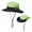 Green, variant on Sacredtree Outdoor Breathable UV Protection Bucket Hat Wide Brim Beach Fishing Quick Drying UPF 50+ Packable Foldable Sunshade Sun Ponytail Cap with Chin Strap Women Man