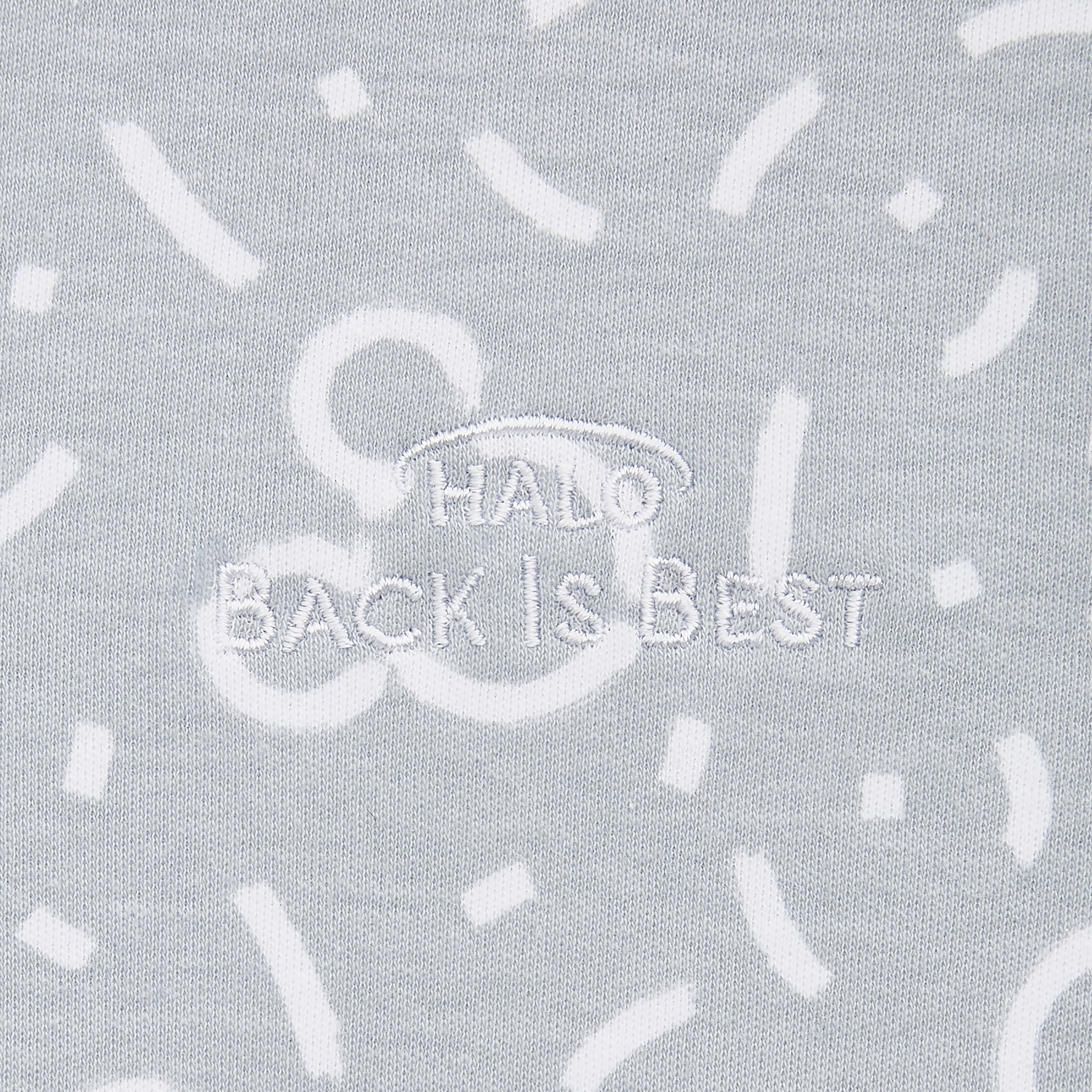 HALO® Sleepsack® x Disney Baby Swaddle, 100% Cotton, Confetti Mickey - Grey, Newborn, Unisex, 0-3 Months
